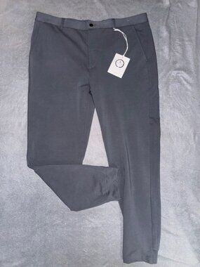 NWT RADMOR Five O Joggers Men’s W36 L28 Gray Cotton Tencel Golf Lifestyle Pants